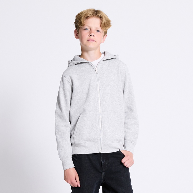 Zip hoodie "Tom star" Grey melange 3